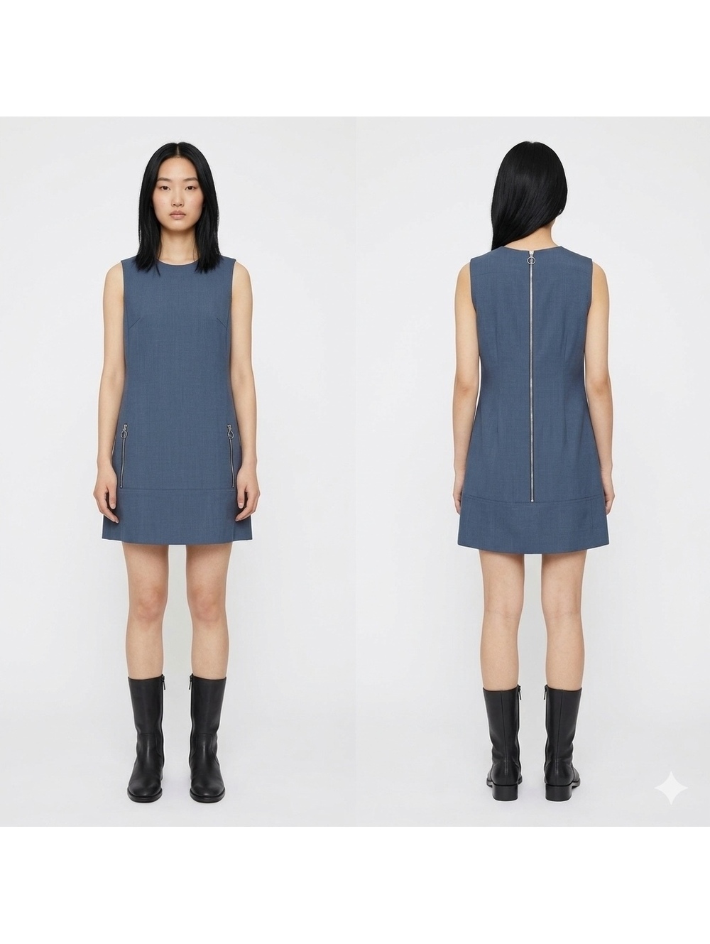 Acne Studios Chow Bistretch Shift Mini Dress